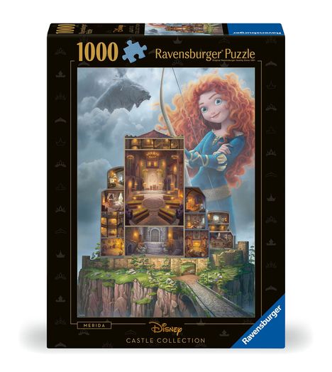 Ravensburger Puzzle 12000263 - Merida - 1000 Teile Disney Castle Collection Puzzle für Erwachsene und Kinder ab 14 Jahren, Diverse