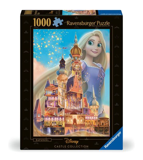 Ravensburger Puzzle 12000264 - Rapunzel - 1000 Teile Disney Castle Collection Puzzle für Erwachsene und Kinder ab 14 Jahren, Diverse