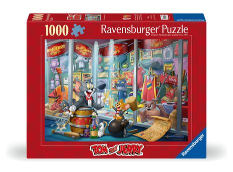 Ravensburger Puzzle 12000408 - Ruhmeshalle von Tom &amp; Jerry - 1000 Teile Tom &amp; Jerry Puzzle für Erwachsene und Kinder ab 14 Jahren, Diverse