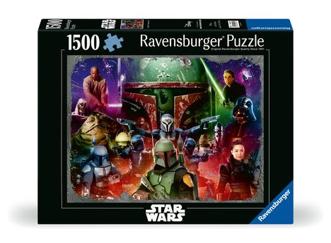 Ravensburger Puzzle 12000427 - Boba Fett: Bounty Hunter - 1500 Teile Star Wars Puzzle für Erwachsene und Kinder ab 14 Jahren, Diverse