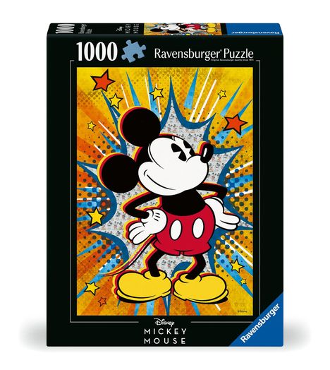 Ravensburger Puzzle 12000472 - Retro Mickey - 1000 Teile Disney Puzzle für Erwachsene und Kinder ab 14 Jahren, Diverse