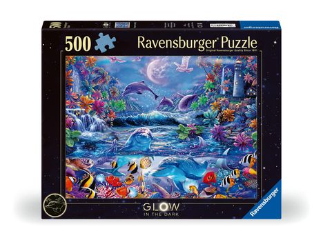 Ravensburger Puzzle 12000478 - Im Zauber des Mondlichts - 500 Teile Puzzle für Erwachsene und Kinder ab 10 Jahren Leuchtpuzzle, Leuchtet im Dunkeln, Diverse