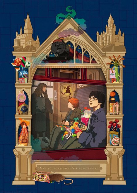 Ravensburger Puzzle 12000500 - Harry Potter auf dem Weg nach Hogwarts - 1000 Teile Puzzle für Erwachsene und Kinder ab 14 Jahren, Diverse