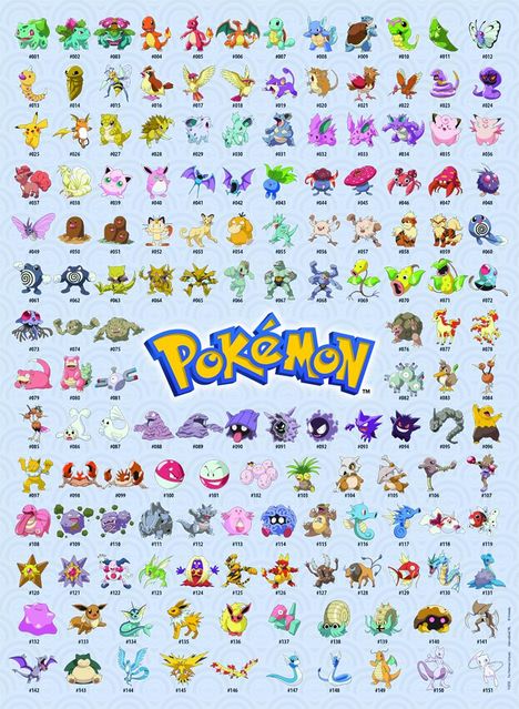 Ravensburger Puzzle 12000511 - Die ersten 151 Pokémon - 500 Teile Pokémon Puzzle für Erwachsene und Kinder ab 12 Jahren, Diverse