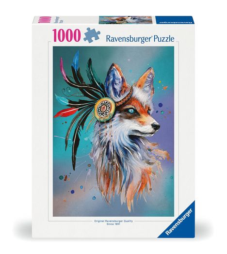 Ravensburger Puzzle 12000519 - Boho Fuchs - 1000 Teile Puzzle für Erwachsene und Kinder ab 14 Jahren, Diverse