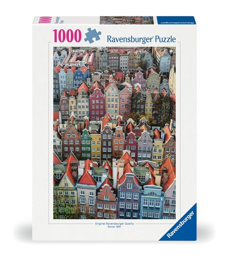 Ravensburger Puzzle 12000520 - Danzig in Polen - 1000 Teile Puzzle für Erwachsene und Kinder ab 14 Jahren, Puzzle mit Stadt-Motiv, Diverse