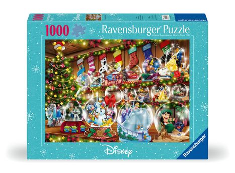 Ravensburger Puzzle 12000537 - Schneekugelparadies - 1000 Teile Disney Puzzle für Erwachsene und Kinder ab 14 Jahren, Diverse