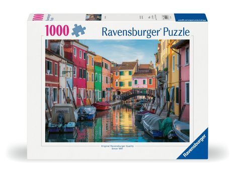 Ravensburger Puzzle 12000623 Burano in Italien - 1000 Teile Puzzle für Erwachsene und Kinder ab 14 Jahren, Diverse
