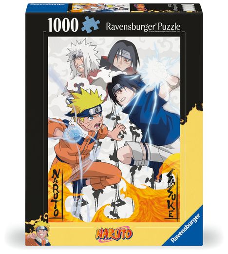 Ravensburger Puzzle 12000627 - Naruto vs. Sasuke - 1000 Teile Naruto Puzzle für Erwachsene und Kinder ab 14 Jahren, Diverse
