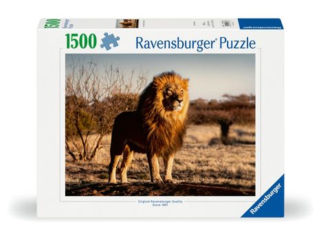Ravensburger Puzzle 12000733 Der Löwe. Der König der Tiere 1500 Teile Puzzle, Diverse