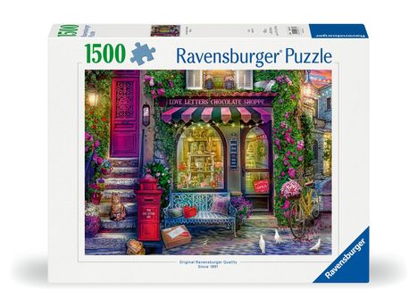 Ravensburger Puzzle 12000737 - Liebesbriefe und Schokolade - 1500 Teile Puzzle für Erwachsene und Kinder ab 14 Jahren, Diverse