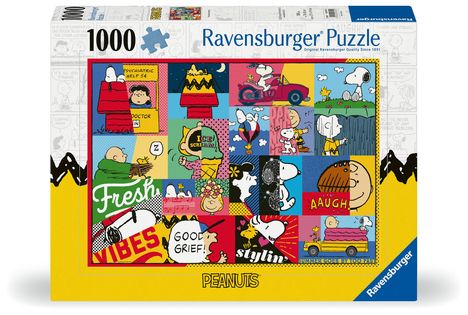 Ravensburger Puzzle 12000750 - Peanuts Momente - 1000 Teile Snoopy Puzzle für Erwachsene und Kinder ab 14 Jahren, Diverse