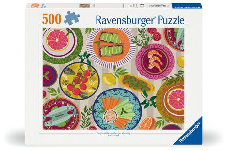 Ravensburger Puzzle 12000776 - Leckeres Picknick - 500 Teile Puzzle für Erwachsene ab 12 Jahren, Diverse