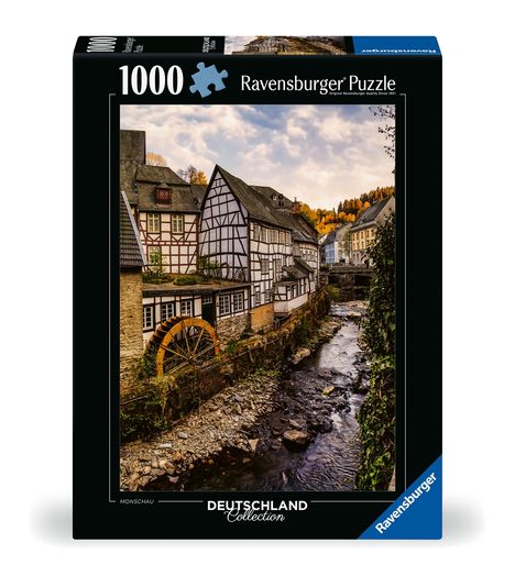 Ravensburger Puzzle 12000792 - Monschau in der Eifel - 1000 Teile Puzzle für Erwachsene ab 14 Jahren, Diverse