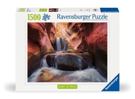 Ravensburger Puzzle 12000801 - Der Wasserfall im Red Canyon - 1500 Teile Puzzle für Erwachsene ab 14 Jahren, Diverse