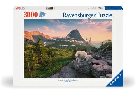 Ravensburger Puzzle 12000809 - Almbock mit Baby - 2000 Teile Puzzle für Erwachsene ab 14 Jahren, Diverse