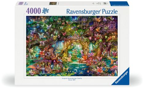 Ravensburger Puzzle 12000810 - Die verborgene Welt der Feen - 4000 Teile Puzzle für Erwachsene ab 14 Jahren, Diverse