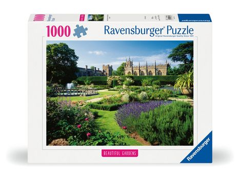 Ravensburger Puzzle 12000848, Beautiful Gardens - Queen's Garden, Sudeley Castle, England - 1000 Teile Puzzle für Erwachsene und Kinder ab 14 Jahren, Diverse