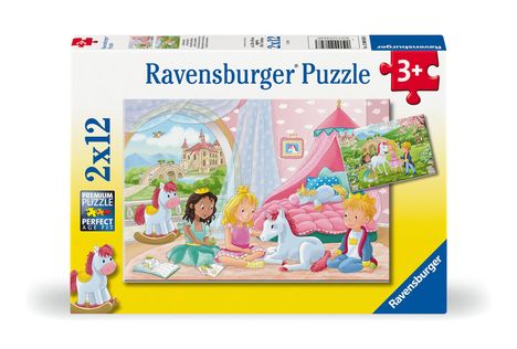 Ravensburger Kinderpuzzle - 12000858 Zauberhafte Freundschaft - 2x12 Teile Puzzle für Kinder ab 3 Jahren, Diverse