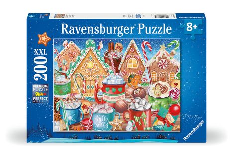 Ravensburger Kinderpuzzle - 12000867 Süße Weihnachten - 200 Teile XXL Puzzle für Kinder ab 8 Jahren, Diverse