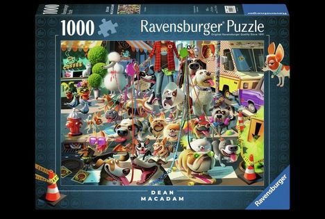 Erwachsenenpuzzle 1000 Teile - Vierbeiner auf Tour, Spiele