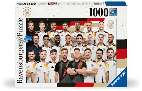 Ravensburger Puzzle 12001033 - Nationalmannschaft DFB 2024 - 1000 Teile DFB Puzzle für Erwachsene und Kinder ab 14 Jahren, Diverse