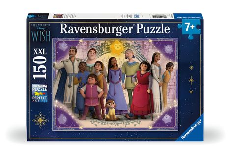 Ravensburger Kinderpuzzle 12001049 - Wünsche werden wahr - 150 Teile XXL Disney Wish Puzzle für Kinder ab 7 Jahren, Diverse