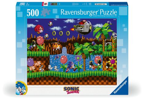Ravensburger Puzzle 12001135 - Sonic - 500 Teile Sonic the Hedgehog Puzzle für Erwachsene und Kinder ab 12 Jahren, Diverse