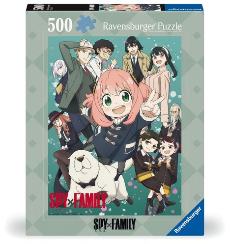 Ravensburger Puzzle 12001198 - Spy X Family - 500 Teile Spy X Family Puzzle für Erwachsene und Kinder ab 12 Jahren, Diverse