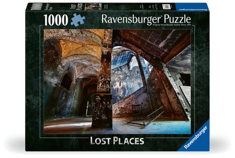 Ravensburger Puzzle Lost Places 12001393 - Alpenhaus Graffito Beelitzer Heilstätten - 1000 Teile Puzzle für Erwachsene ab 14 Jahren, Diverse