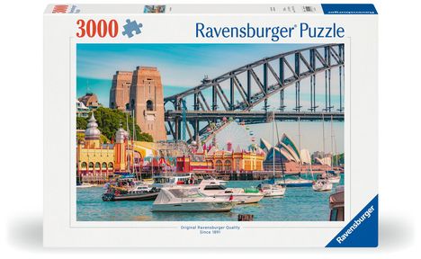 Ravensburger Puzzle 12001419 - Secret Sydney - 3000 Teile Puzzle für Erwachsene und Kinder ab 14 Jahren, Stadt-Puzzle mit Sydney-Motiv, Diverse