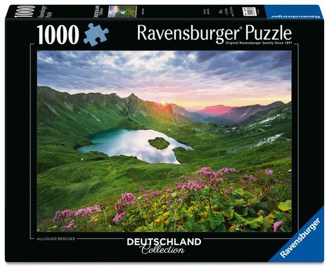 Erwachsenenpuzzle 1000 Teile - Allgäuer Bergsee, Spiele