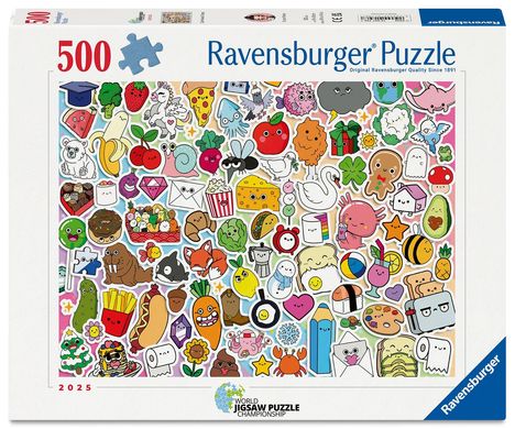 Erwachsenenpuzzle 500 Teile - Niedliches Kawaii Chaos, Spiele