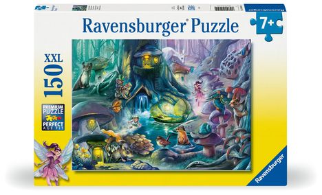 Ravensburger Kinderpuzzle - 12004051 Zauberhafter Wald - Puzzle für Kinder ab 7 Jahren, mit 150 Teilen im XXL-Format, Diverse