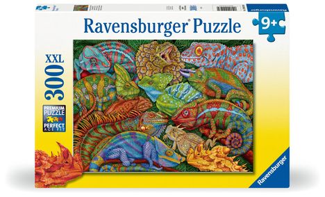 Ravensburger Kinderpuzzle - 12004103 Faszinierende Reptilien - Puzzle für Kinder ab 9 Jahren, mit 300 Teilen im XXL-Format, Diverse