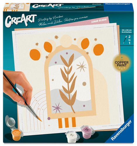 CreArt, Malen nach Zahlen Adults Trend - Mondblüte, Spiele