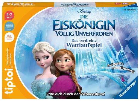 Kai Haferkamp: Ravensburger tiptoi Spiel 00116 - Disney Die Eiskönigin - Völlig Unverfroren: Das verdrehte Wettlaufspiel - Ein magisches Quiz-Spiel ab 4 Jahren, Spiele