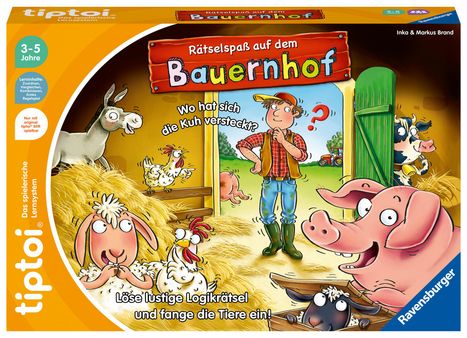 Inka und Markus Brand: Ravensburger tiptoi Spiel 00125 Rätselspaß auf dem Bauernhof, Spiele