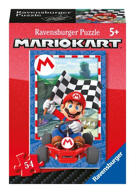Ravensburger Kinderpuzzle 05724 - Mario Kart - 54 Teile Mario Kart Minipuzzle für Kinder ab 5 Jahren, Diverse