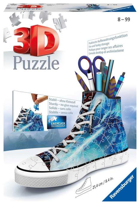Ravensburger 3D Puzzle 11566 - Sneaker Mystische Drachen - Praktischer Stiftehalter - Schreibtisch-Organizer für Erwachsene und Kinder ab 8 Jahren, Diverse