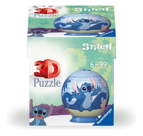 Ravensburger 3D Puzzle 11597 - Puzzle-Ball Disney Stitch - für große und kleine Stitch Fans ab 6 Jahren, Diverse