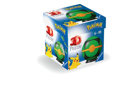 Ravensburger 3D Puzzle 11626 - Puzzle-Ball Pokémon Pokéballs - Finsterball - [EN] Dusk Ball - für große und kleine Pokémon Fans ab 6 Jahren, Diverse