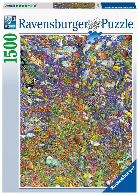 Ravensburger Puzzle 17264 - Viele bunte Fische - 1500 Teile Puzzle für Erwachsene und Kinder ab 14 Jahren, Diverse