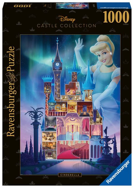 Ravensburger Puzzle 17331 - Cinderella - 1000 Teile Disney C, Diverse