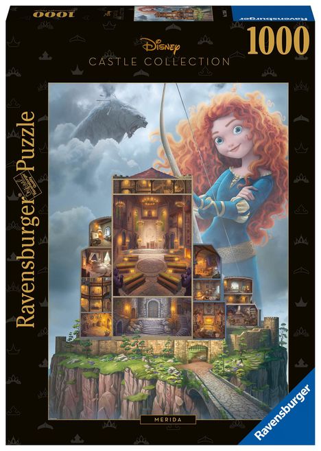 Ravensburger Puzzle 17335 - Merida - 1000 Teile Disney Castl, Diverse