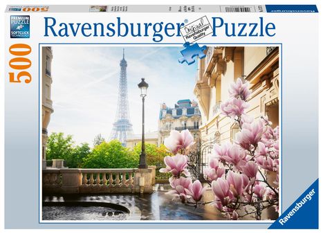 Ravensburger Puzzle 17377 Frühling in Paris - 500 Teile Puzzle für Erwachsene und Kinder ab 12 Jahren, Diverse