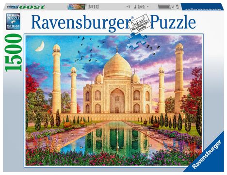 Ravensburger Puzzle 17438 Bezauberndes Taj Mahal - 1500 Teile Puzzle für Erwachsene und Kinder ab 14 Jahren, Diverse