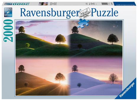 Ravensburger Puzzle 17443 - Stimmungsvolle Bäume und Berge 2000 Teile Puzzle für Erwachsene und Kinder ab 14 Jahren, Diverse