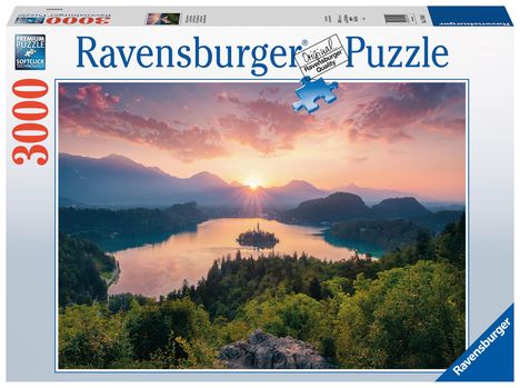 Ravensburger Puzzle 17445 Bleder See, Slowenien - 3000 Teile Puzzle für Erwachsene und Kinder ab 14 Jahren, Diverse