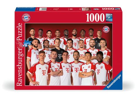 Ravensburger Puzzle 17543 - FC Bayern Saison 2023/24 - 1000 Teile FC Bayern München Puzzle für Erwachsene und Kinder ab 14 Jahren, Diverse
